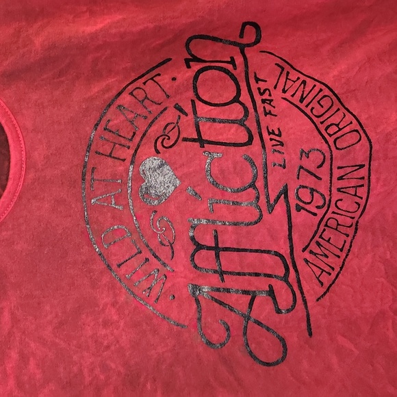 Affliction Reversible Red Top - Picture 6 of 6